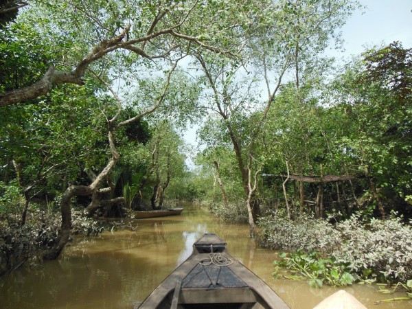 Mekong Delta boat ride Vietnam sampan