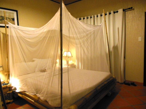 Mosquito net at Mekong Lodge Cai Be