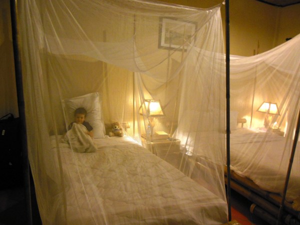 Mosquito nets at Mekong Lodge Vietnam
