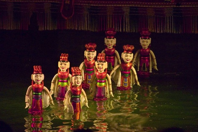 Hanoi water puppets Vietnam