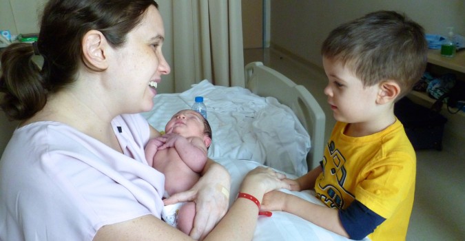 Gabriel Meets His New Sister | Expat Heather